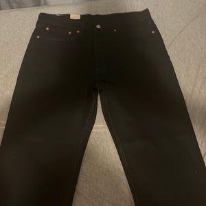 Black Relaxed Fit Levi Jeans 34x29